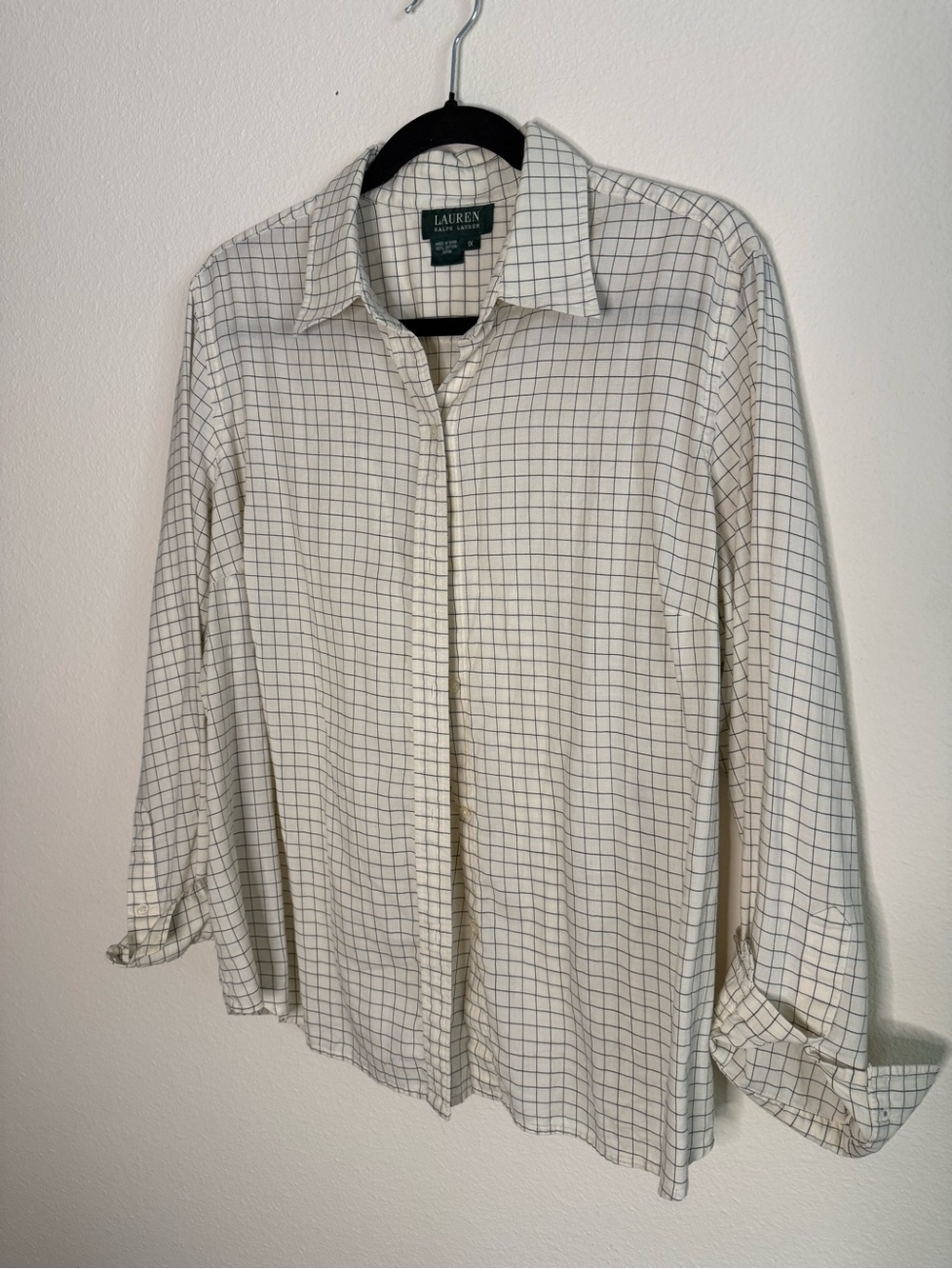 Lauren Ralph Lauren Cream Button-Down Shirt
